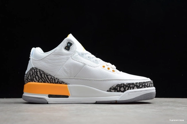 HYPE AIR (W) LASER JORDAN RETRO 3 CK9246-108 ORANGE 0713